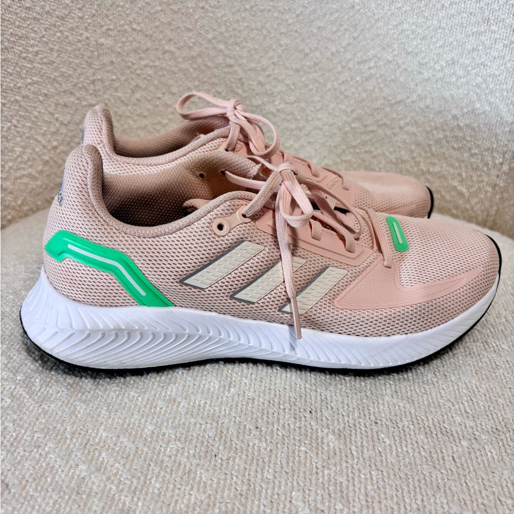 Adidas Women's Athletic Shoes in Peach and Green